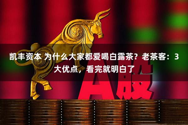 凯丰资本 为什么大家都爱喝白露茶?老茶客:3大优点,看完就明白了